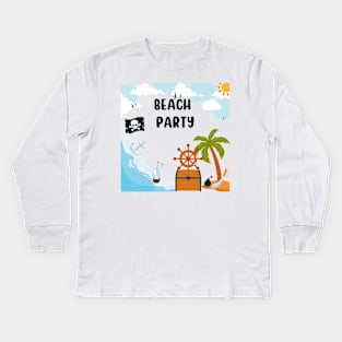 Beach Party Kids Long Sleeve T-Shirt